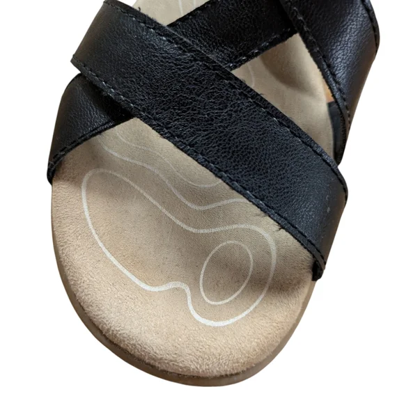 B.O.C Camelia Black Flat Slingback Sandals Size 7 - Picture 6 of 11